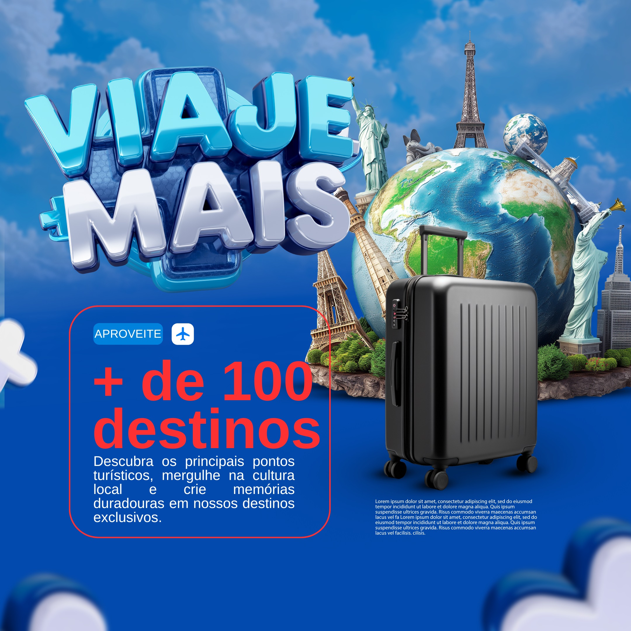 Viaje Mais - Mais de 100 destinos disponíveis